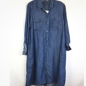 J. Jill Arctic Blue Denim Dress